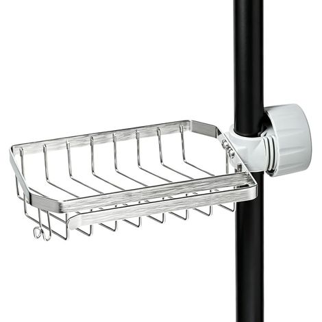 Shower Caddy for Shower Bar, Stainless Steel, 22-32 mm