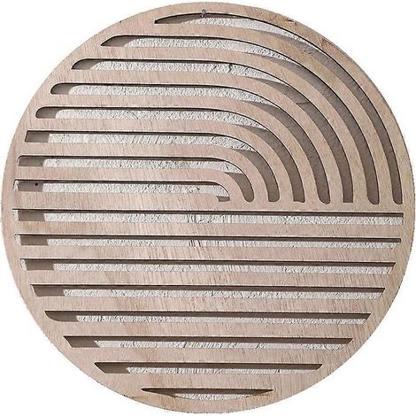 Applique murale décorative en bois massif sculpté style européen, fond en bois et pendentif décoratif, pour décoration intérieure maison (1/5)