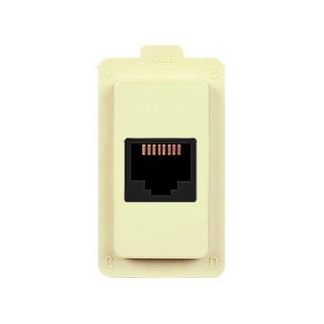 Tondo Presa Telefonica Rj11 (Elettrocanali Cod. Ecl2584)