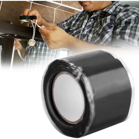 Selbstklebendes Silikonband, wasserdicht, hitzebeständig und elektrisch isolierend, 3 m, wasserdicht für Kabel. (1/5)