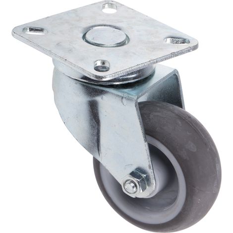 Roulettes industrielles Pivotante RS PRO, Diam 63mm, 18kg ( Prix pour 1 ) (1/2)