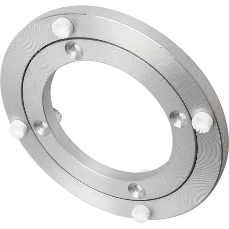 Présentoir rotatif silencieux de 5 pouces avec base en verre et alliage d'aluminium. (1/5)