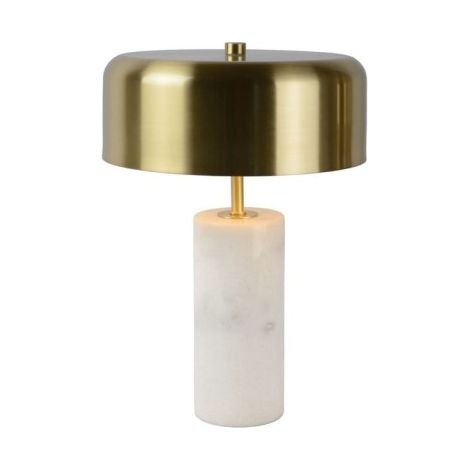 Lampada da tavolo Lucide Mirasol marmo ottone 3xG9 dimmer