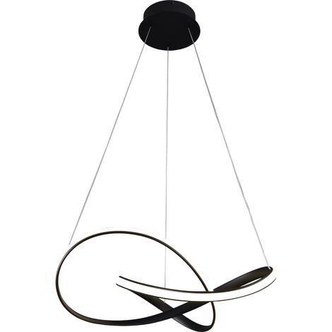 LAMPADA A SOSPENSIONE CAPPIO NERO 36W LED (1/5)
