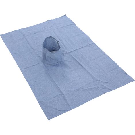 Lot de 2 Draps de Table de Massage Coton 70x100cm Bleu Marine avec Trou Visage pour Salon de Beauté (1/5)