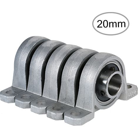 Set mit 5 Kugellagern mit Innenkugellagern, Miniaturlagern, Lagerblöcken und Lagersitzen mit Auflagefläche für 3D-Drucker, Teile und Zubehör (1/2)