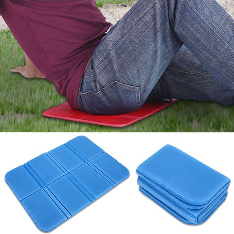 Coussin de siège pliable, tapis de pique-nique portable et imperméable (bleu) (1/3)