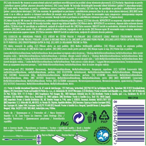 Kit iniziale Swiffer XXL Mop + 8 salviette asciutte + 3 salviette umidificate (1/5)