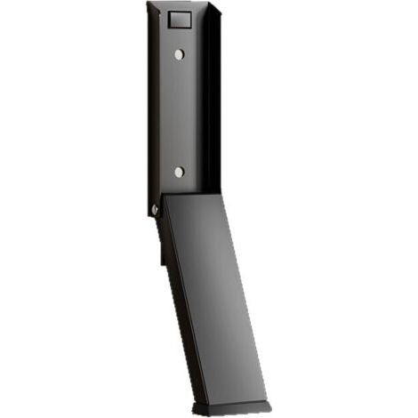 Butoir de porte en acier inoxydable avec embout antidérapant en caoutchouc pour maintenir les portes en place dans les bureaux, sur les balcons et autres espaces intérieurs. (1/4)