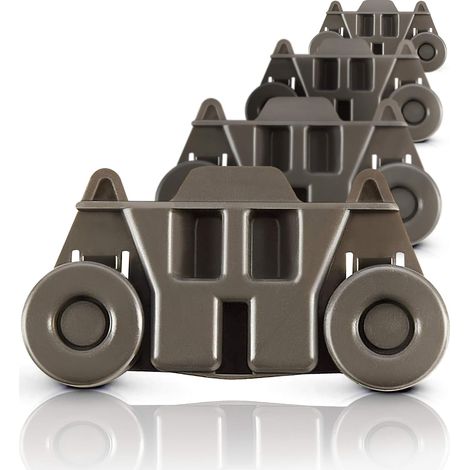Roulettes de panier inférieur pour lave-vaisselle (lot de 4) – Modèle amélioré W10195416, résistant à la rouille compatible avec KitchenAid, Whirlpool, Maytag et Kenmore. Pièces pour paniers de lave- (1/5)