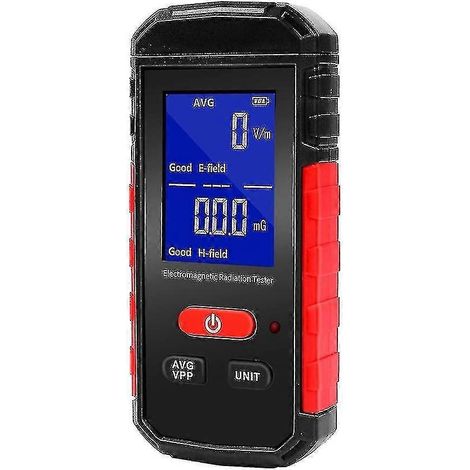 Détecteur de champ électromagnétique, testeur de champ électromagnétique numérique rechargeable, mesureur de champ électromagnétique, champ électromagnétique (1/5)