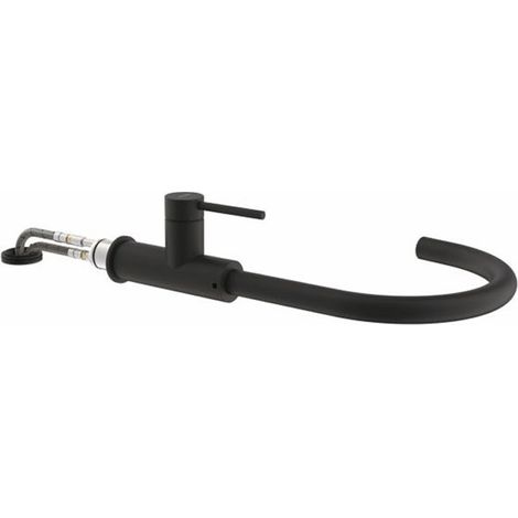 Naber Küchenarmatur SERVIZIO Namor 5 Fensterarmatur, schwarz matt, Hochdruck, Laminarstrahl (1/2)