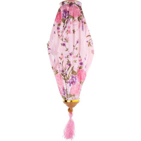 Lanterne Suspendue Décorative Glands en Fil de Fer et Tissu Rose, Lanterne Traditionnelle Chinoise pour Décoration Nouvel an et Ambiance Festive (1/5)