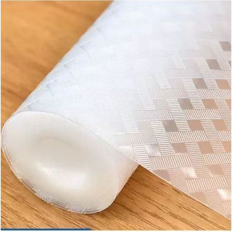 Protection Tiroir Cuisine, Tapis Fond Transparent, 45 x 500 cm, Fond de Tiroir EVA, Imperméable Non Adhésive pour Armoires de Cuisine (1/5)