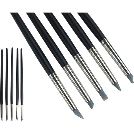 Ensemble de 5 petits pinceaux en silicone