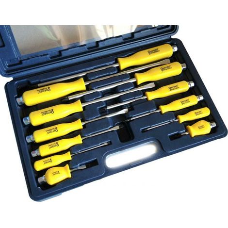 KIT SET 12 CACCIAVITI AD IMPATTO CROCE E TAGLIO CON MANICO ERGONOMICO ACCIAIO (1/2)