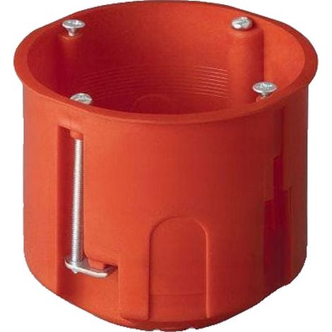 Boîte d'encastrement PK-60, pour cloisons en plaques de plâtre, profonde, orange (1/3)