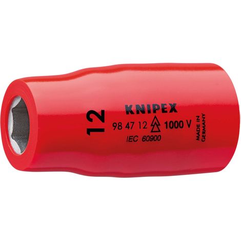 KNIPEX 98 47 12 Chiave a bussola per viti esagonali con attacco quadro interno 1/2" 55 mm