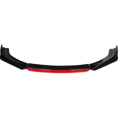 Kit de 4 Lèvres de Pare-Chocs Avant Noir Brillant avec Vis de Fixation Universel pour Voiture Tuning (1/5)