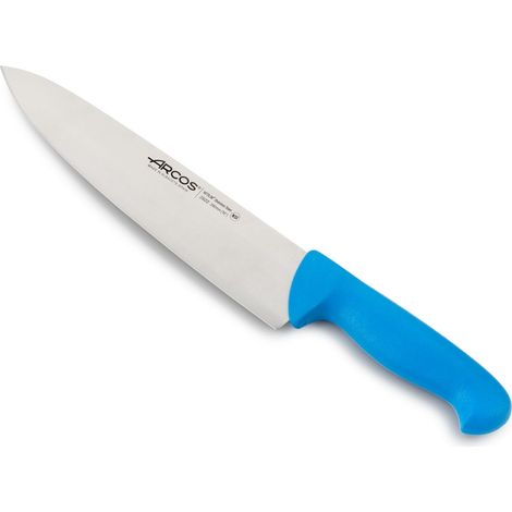 Coltello da cuoco Arcos Colore - Prof 292223 in acciaio inox Nitrum e mango ergonomico Lama in polipropilene e 25 cm.