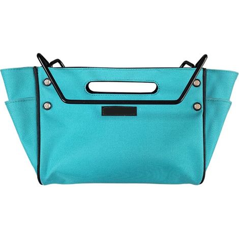Borsa porta attrezzi per scala, in robusto tessuto Oxford 600D, impermeabile, di grande capacità, pieghevole e con tasche -Crezuo