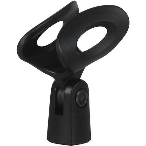 Microphone sans fil à pince, support de microphone, pince pour microphone de bureau-Black (1/4)