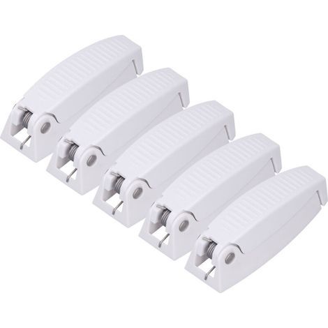 5 Pièces Loquet de Porte ABS pour Camping-Car, Attache de Porte de Stockage Caravane, Fermeture Sécurisée pour Compartiment à Bagages