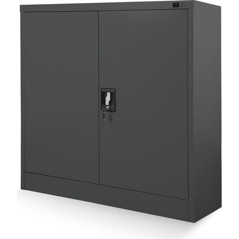 Armoire à classeurs verrouillable BEATA, 900 x 930 x 400 mm, anthracite (1/4)