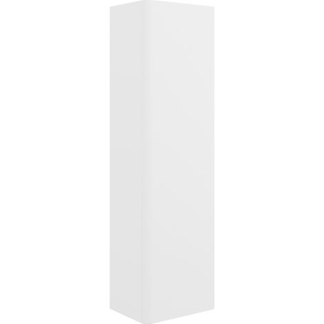 Signature Lucille Wall Hung 1-Door Tall Unit 350mm Wide - Matt White (1/2)
