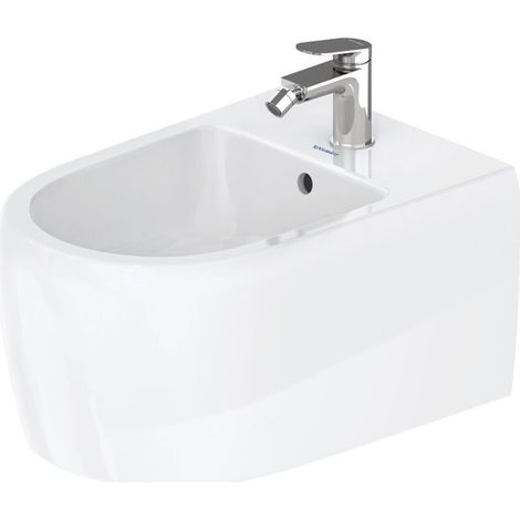 Duravit Collection One Wandbidet, 1 Hahnloch, mit Überlauf, (1/5)