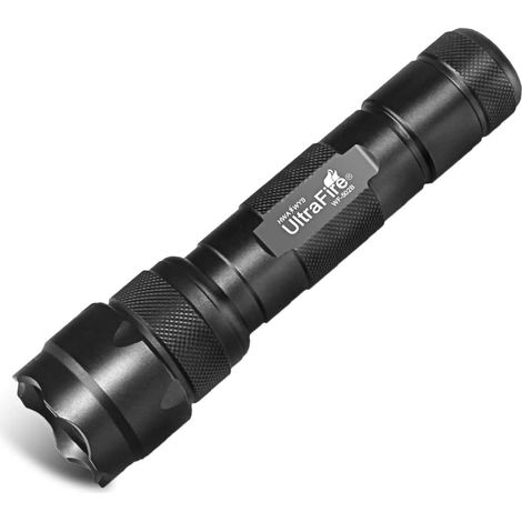 Lampe Torche WF-502B Lampe de Poche LED,Torche Tactique 5 Modes 1000 Lumens CREE XPE G3 LED Torche Tactique étanche (1/5)