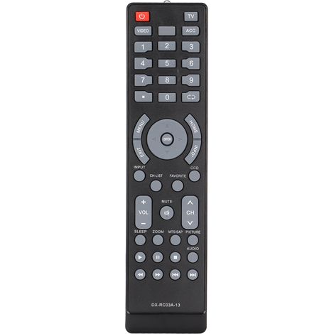 Dynex DXRC03A13 Ersatzfernbedienung für LED-Fernseher, kompatibel mit Dynex-Modellen.
