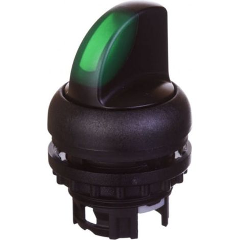 Interruptor de accionamiento de 2 posiciones, verde con retroiluminación, antirretorno M22S-wrlk-G 216828