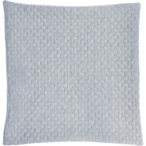 Housse de Coussin "Lov" 40x40cm Gris Clair (1/4)