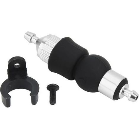 Lntyq Pompe à huile manuelle pour voiture RC, moteur de méthanol manuel pour véhicule universel pour voiture tout-terrain modèle 1/8 1/10 RC (argent) (1/5)