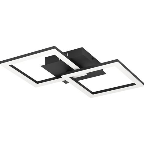Lumière LED de plafond Rgbic 52cm - noir - 75753