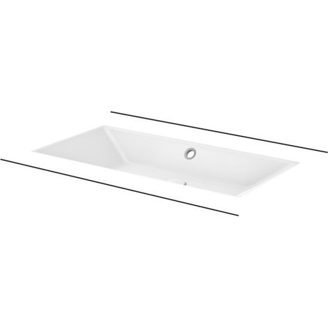 BETTE A231-400mUeL Lavabos rectangulaires Loft à poser sous plan (1/2)