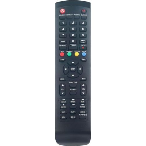Replacement remote control for United HKC I-Joy LED TVs: LP24, LTW26X96 (V. 2), LED32HK62, LTW32X99, HT32AT2, HT19AT2, HT24AT2, EH40D4K, HT4020E32, HT40AT2, LED32V1FHD, EH22F4, EH24H4, EH24H4FHD (1/4)