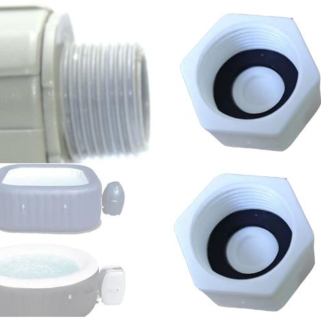 Pour Lazy Spa pour Lay-z Spa Hot Tub Couvercle B/C Couvercle d'étanchéité Plug Empêche la saleté de pénétrer dans le tuyau de jacuzzi (1/5)