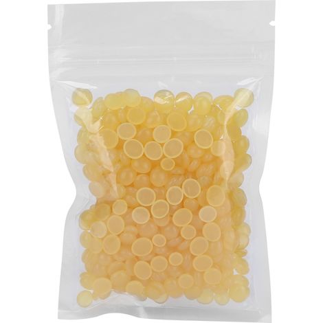 Perles de cire dépilatoire professionnelle - Cire dure citron 50g pour hommes et femmes - Épilation à domicile ou salon (1/5)