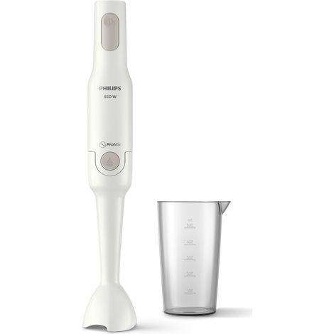 Philips Frullatore ad immersione HR2531/00 Bianco 650W ProMix Design ergonomico