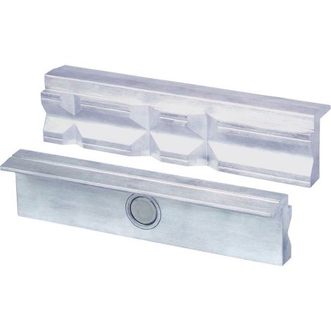 Mordazas de protección tipo P para mordazas ancho 160mm prismas aluminio, 1 par / PU HEUER