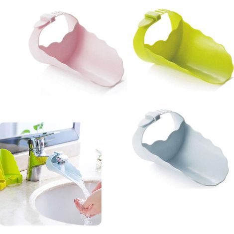 Faucet Extender for Kid, 3 Pack Sink Faucet Extender for Toddler Hand, Wash Helper Bathroom Sink for Babies and Children Fun Hand-Washing Solution (1/5)