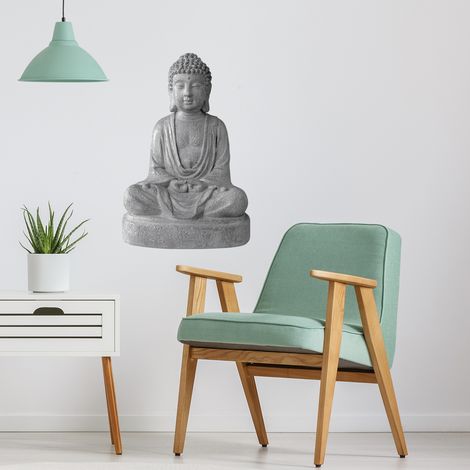 Sticker autocollant décoratif Boudha 68x24cm - Photo Zen pour décoration murale intérieure (1/2)