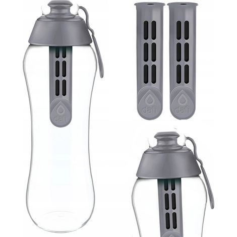 Gourde filtrante Dafi grise 0,7 l + 2 filtres