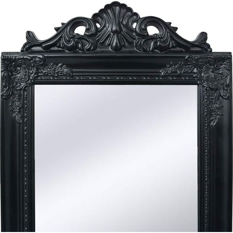 Maison Exclusive - Specchio Autoportante Stile Barocco 160x40 cm Nero (1/5)