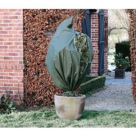 Housse d'hivernage zippée Ø150x200cm 70g/m² Couleur: Vert (1/4)