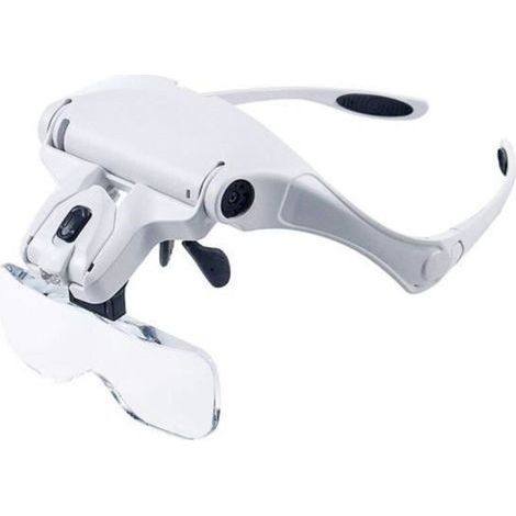 pair Loupe serre-tête - Wallfire - 5 grossissements - LED - Mains libres - Acrylique résistant