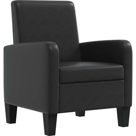Maison Exclusive - Sessel Schwarz Kunstleder