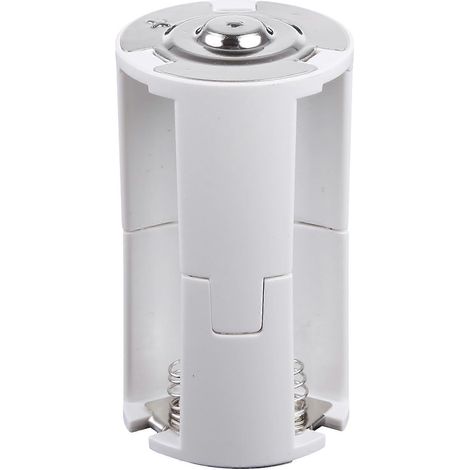 Adaptateur convertisseur 3 piles AA vers 1 pile D - Boîtier de conversion pour piles AA vers 1 pile D - Accessoires inclus (1/5)